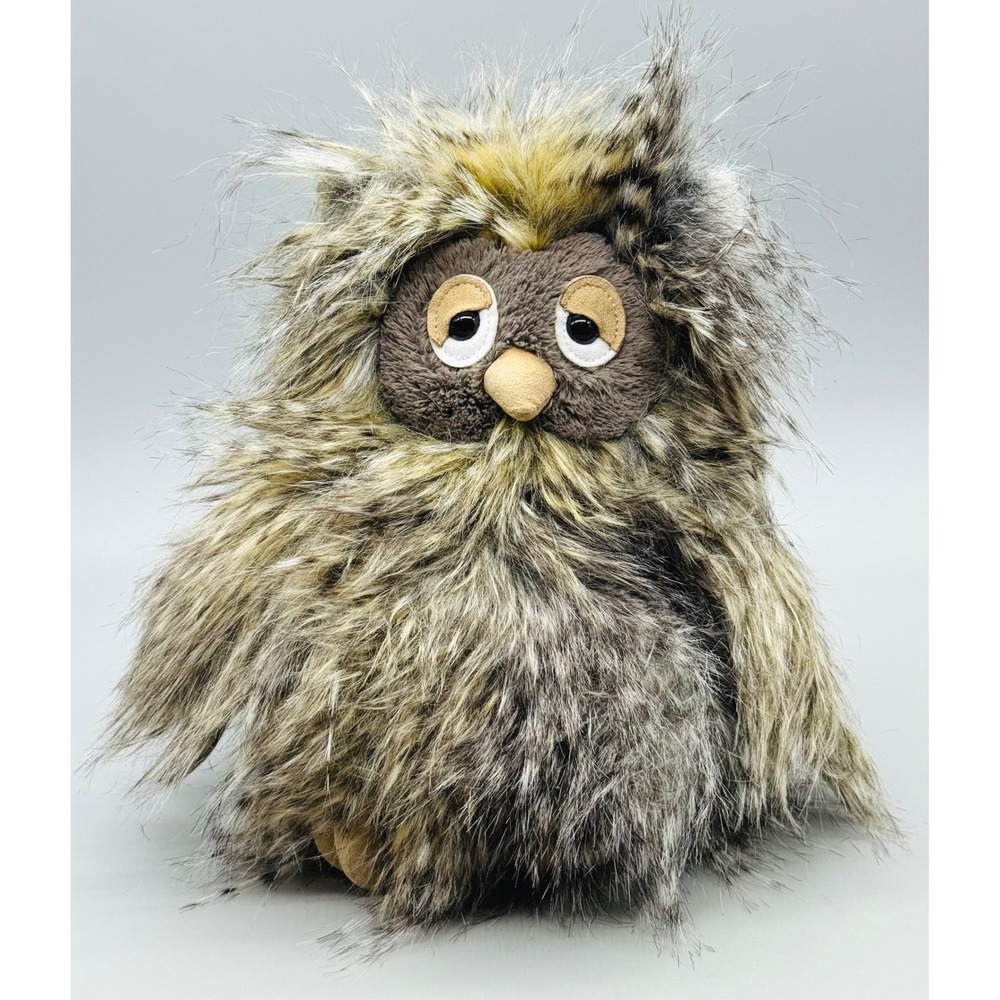 Jellycat Orlando Owl Plush Brown Faux Fur Stuffed Animal ORL2WL